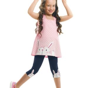 Hello Rabbit Pink Tunic Set - الصورة 1