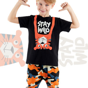Stay Wild Boy T-shirt&Harem Pants Set - الصورة 1